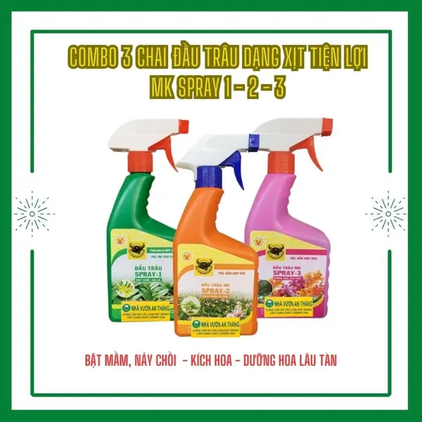 Combo 3 chai phân bón lá MK Spray 1