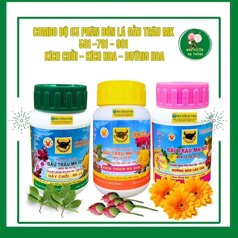 Combo 3 lọ phân đầu trâu MK 501