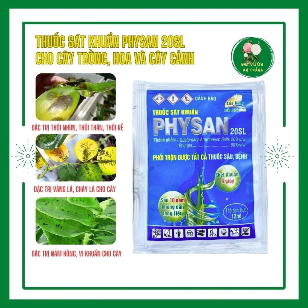 Dung dịch sát khuẩn Physan 20SL đặc trị thối nhũn